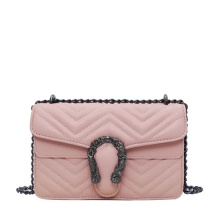 One-Shoulder Diagonal Bag Women′ S 2021 New Fashion Tote Shoulder Bag Luxury Handbags Women Crossbody Bag with Chain